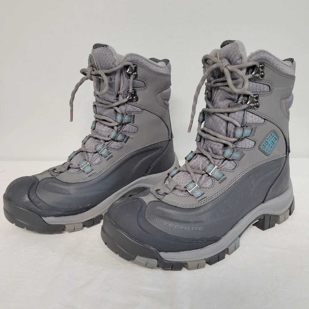 Columbia Bugaboot III Women 8.5 Black Pacific Rim Waterproof Winter Boots BL5980